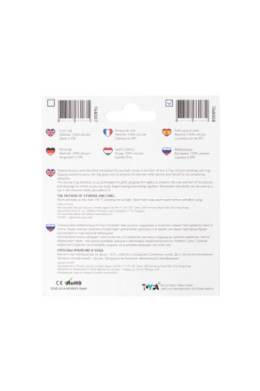 Голубое эрекционное силиконовое кольцо TOYFA A-Toys 