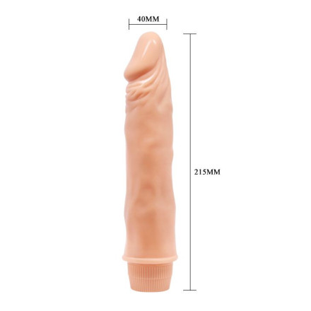 Телесный вибратор-реалистик Barbara - 21,5 см. 