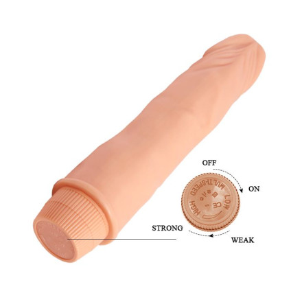 Телесный вибратор-реалистик Barbara - 21,5 см. 