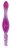 Фиолетовый двусторонний фаллоимитатор Galaxia - 20 см. 