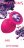 Большая розовая анальная пробка Emotions Cutie Large с фиолетовым кристаллом - 10 см. 