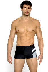 Мужские плавки-шорты с контрастными вставками сбоку