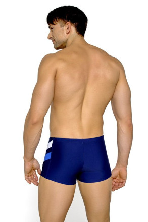 Мужские плавки-шорты с контрастными вставками сбоку 