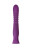 Фиолетовый гибкий вибратор Lupin с ребрышками - 22 см. 