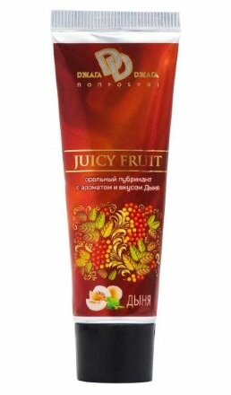 Интимный съедобный лубрикант JUICY FRUIT с ароматом дыни - 30 мл. 