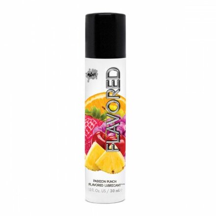 Лубрикант Wet Flavored Passion Punch с ароматом фруктов - 30 мл. 