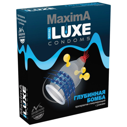 Презерватив LUXE Maxima &quot;Глубинная бомба&quot; - 1 шт. 