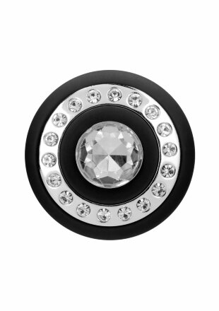 Черный классический вибромассажер Jewel - 19,5 см. 