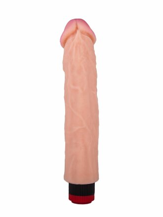 Вибратор-реалистик с розовой головкой - 23 см. 