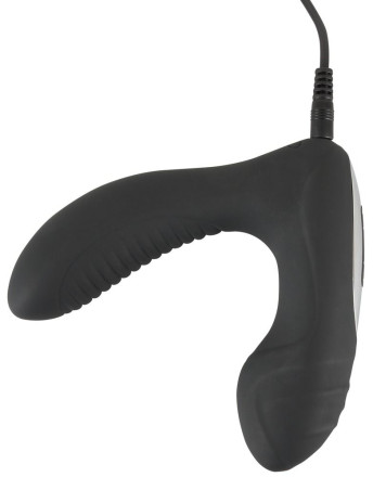 Черная анальная втулка с вибрацией и функцией нагрева Warming &amp; Vibrating Butt Plug 