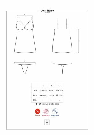 Коротенькая облегающая сорочка Jennifairy 