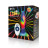 Разноцветная анальная пробка с эффектом римминга Peace &amp; Love Tie-Dye - 15,2 см. 