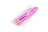 Розовый глянцевый пластиковый вибратор - 14 см. 
