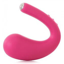 Ярко-розовый вибратор Dua G-spot &amp; Clitoral Wearable Vibrator - 17,8 см.