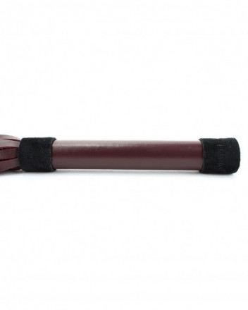 Бордовая плеть Ladys Arsenal с гладкой ручкой - 45 см. 