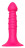 Розовая анальная пробка-фаллос SPIRAL PLUG - 13,5 см. 