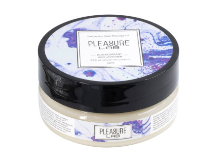 Твердое массажное масло Pleasure Lab Enchanting с ароматом черной смородины и лаванды - 50 мл. 
