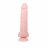 Телесный фаллоимитатор на присоске Super Dildo - 21,5 см. 