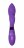 Фиолетовый вибратор Gina с клиторальным отростком - 20 см. 