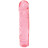 Розовый прозрачный гелевый фаллоимитатор Сristal Jellies - 20 см. 