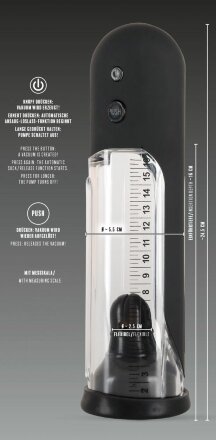 Автоматическая вакуумная помпа для пениса Rebel - 24,5 см. 
