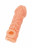 Телесная закрытая насадка с венками Cock Sleeve Size L - 17,6 см. 