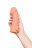 Телесная закрытая насадка с венками Cock Sleeve Size L - 17,6 см. 