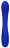 Синий двухсторонний вибратор Flex - 21,5 см. 
