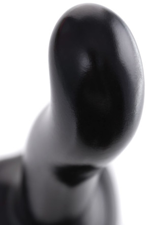 Черный стимулятор для пар P&amp;G-Spot Dildo Size M - 18 см. 