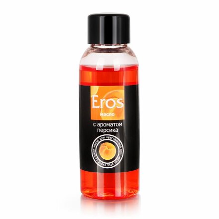 Массажное масло Eros exotic с ароматом персика - 50 мл. 