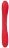 Красный двухсторонний вибратор Flex - 21,5 см. 