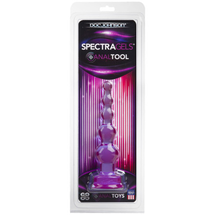Фиолетовая анальная ёлочка SpectraGels Purple Anal Tool - 17,5 см. 