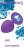Средняя фиолетовая анальная пробка Emotions Cutie Medium с голубым кристаллом - 8,5 см. 