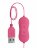 Розовая, работающая от USB вибропуля в форме кролика Cute 