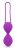 Фиолетовые вагинальные шарики на силиконовом шнурке 