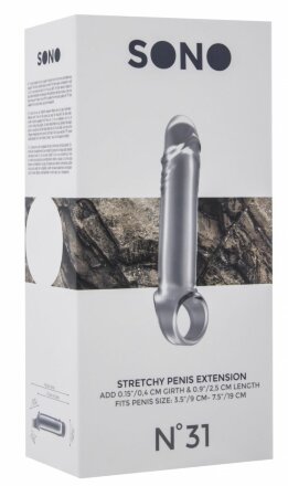 Прозрачная удлиняющая насадка Stretchy Penis Extension No.31 