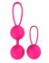 Набор розовых вагинальных шариков PLEASURE BALLS & EGGS DUO BALL SET