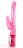 Розовый гнущийся вибратор с клиторальной стимуляцией - 24,5 см. 
