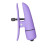 Фиолетовые зажимы-прищепки с вибрацией Nipplettes 