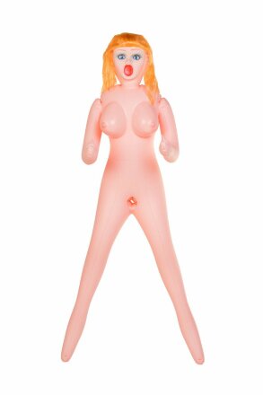 Надувная секс-кукла с реалистичными вставками 
