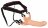 Силиконовый полый страпон на ремнях Silicone Strap-on - 19 см. 