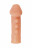 Телесная закрытая насадка с шишечками Cock Sleeve Size S - 13,8 см. 