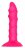 Розовый ребристый анальный фаллоимитатор TWISTED PLUG - 14 см.  