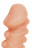 Телесная закрытая насадка с шишечками Cock Sleeve Size M - 15,6 см. 