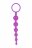 Фиолетовая анальная цепочка DRAGONZ TALE ANAL - 20 см. 