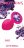 Малая розовая анальная пробка Emotions Cutie Small с фиолетовым кристаллом - 7,5 см. 