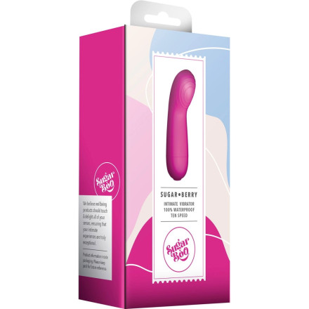 Ярко-розовый стимулятор для G-точки Sugar Berry - 12 см. 