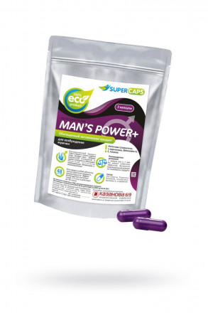 Капсулы для мужчин Man&#039;s Power+ с гранулированным семенем - 2 капсулы (0,35 гр.) 