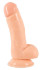 Телесный фаллоимитатор-реалистик European Lover with balls - 18 см.