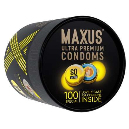 Текстурированные презервативы в кейсе MAXUS So Much Sex - 100 шт. 